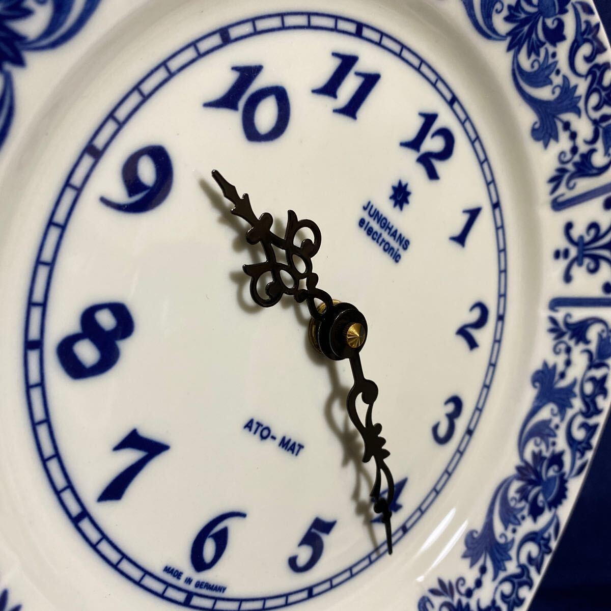 ユンハンス・アトマット皿時計 掛け時計 置き時計 JUNGHANS 【昭和47年購入】【動作未確認】の画像2