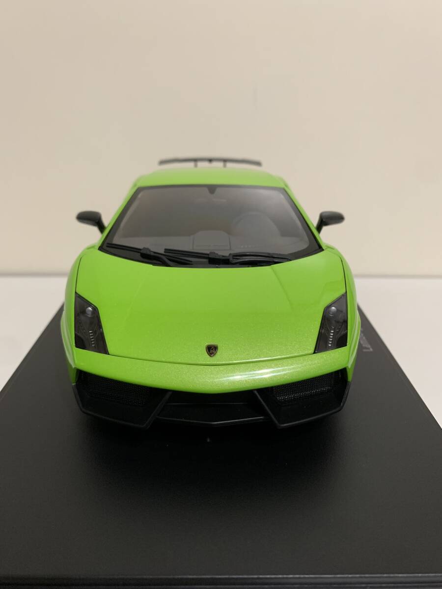 オートアート 1/18 ランボルギーニ ガヤルド LP570-4 スーパーレジェーラ グリーンの画像5