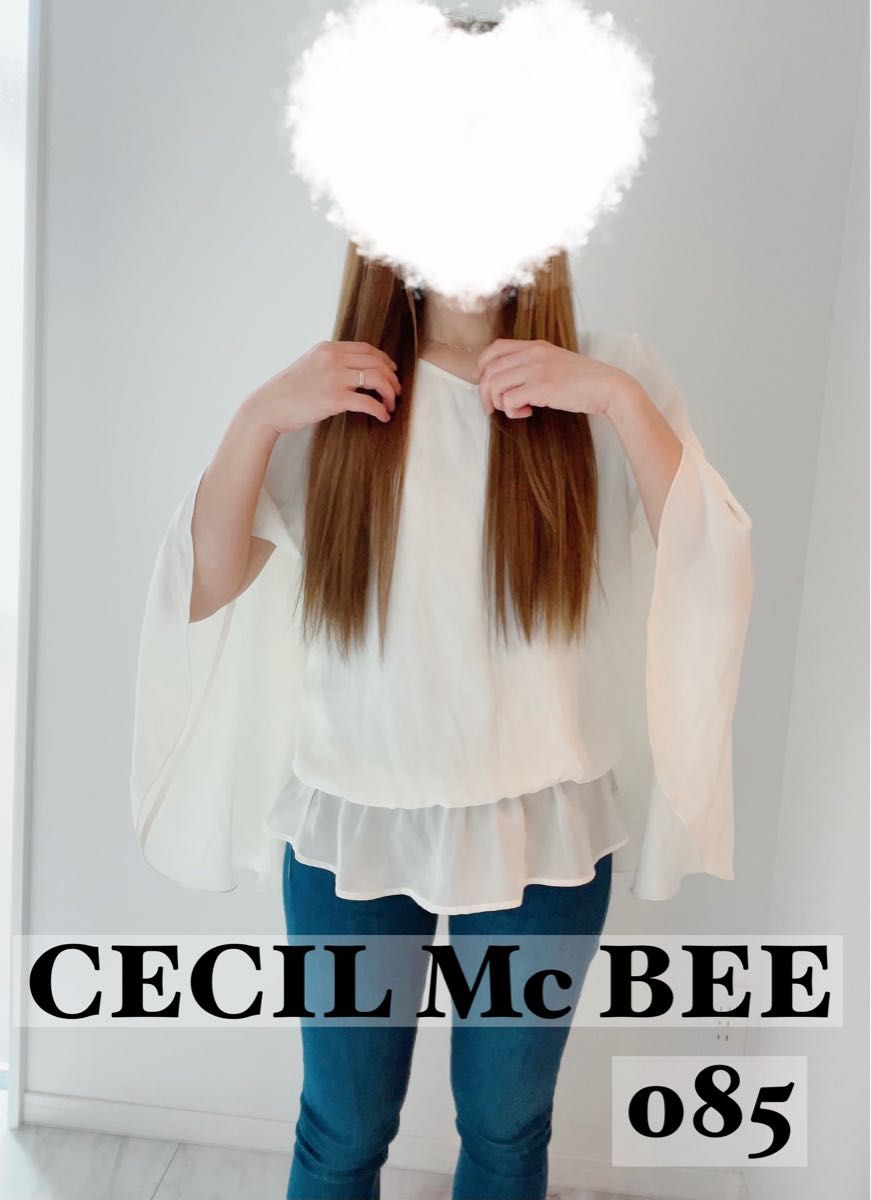 【CECIL Mc BEE】セシルマクビー シフォン トップス シャツ フリー