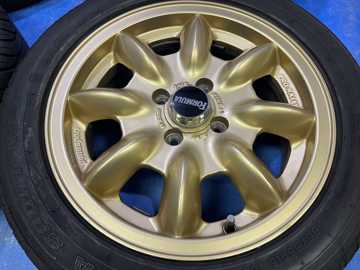 # special order color rare beautiful goods panama sport Pro Rally eito spoke 15x6J+38 100/4H Eunos EUNOS Roadster M2-1001 Demio Gold 4ps.@( Formula 1