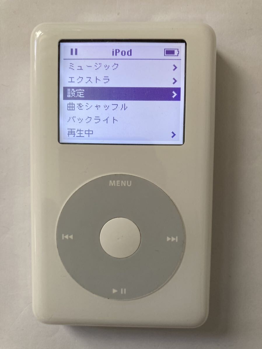 iPod 4世代(classic )HDD20GB iTunes同期動作確認済み バッテリー交換済み元気　綺麗な個体　a1059_画像2