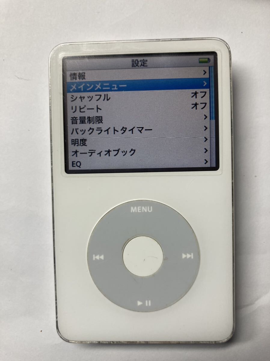 iPod classic 5.5世代 80GB 動作確認済みiTunes同期OK 新品バッテリー交換済みの画像1
