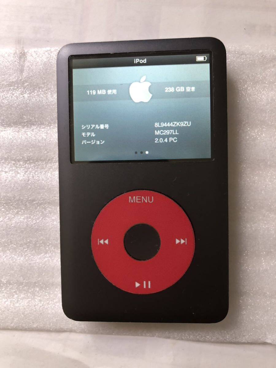 Apple iPod classic 第5世代 30GBから256GB 黒赤カラー カスタム Apple iPod classic 第5世代 30GBから256GB 黒赤カラー カスタム