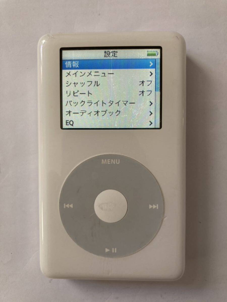 iPod 第4世代(classic ) HDD30GB 新品バッテリー交換済　iTunes同期動作OK_画像4