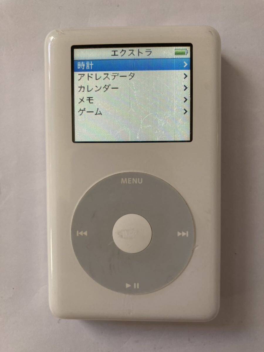 iPod 第4世代(classic ) HDD30GB 新品バッテリー交換済　iTunes同期動作OK_画像3