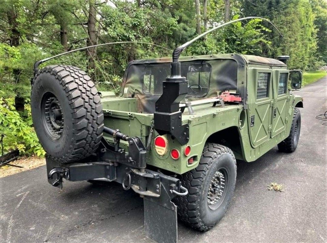 米軍 　実物放出品　Hummer H1 アンテナホイップ＆マッチングコイルSet★軍用Jeepら軍用トラック