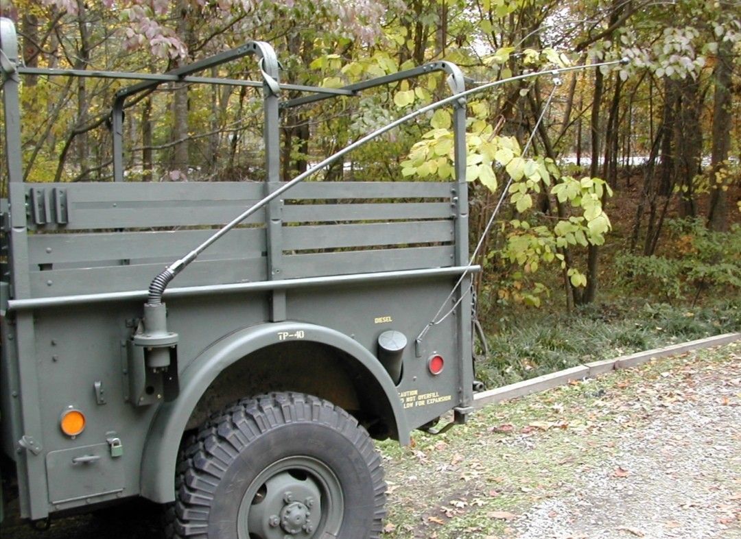 米軍 　実物放出品　Hummer H1 アンテナホイップ＆マッチングコイルSet★軍用Jeepら軍用トラック