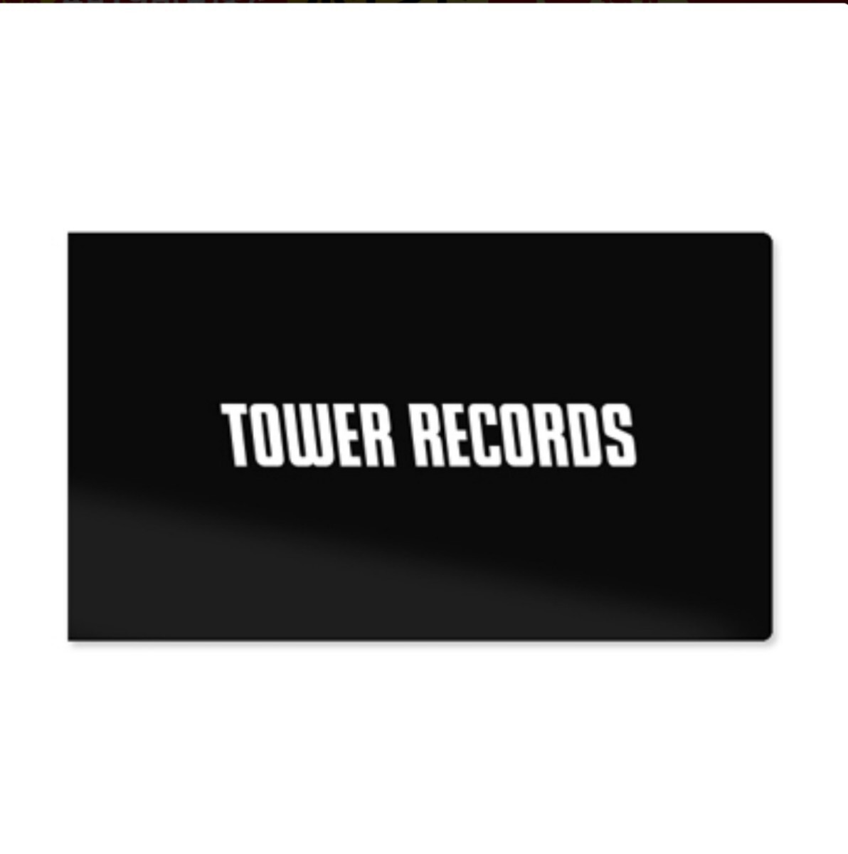 ○TOWER RECORDS/チケットファイル/黒色○_画像1