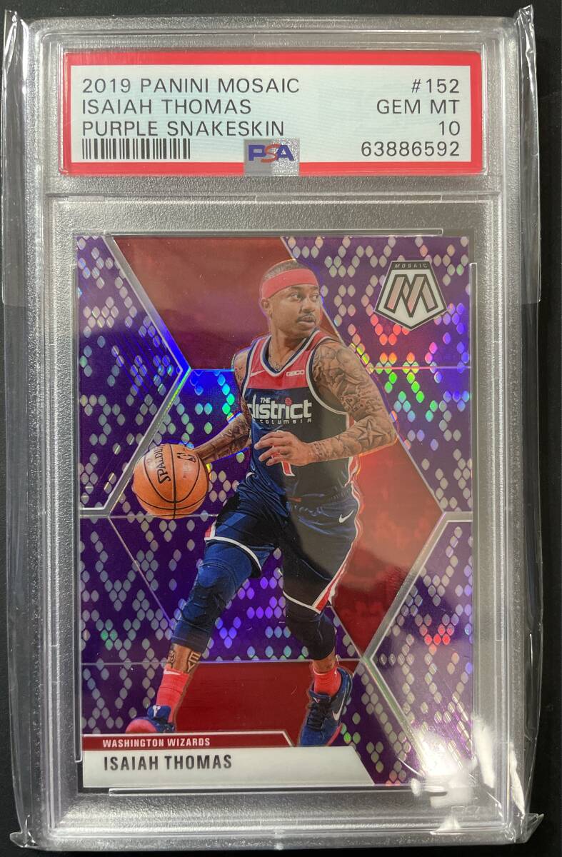 【Isaiah Thomas】2019-20 Panini Mosaic Mosaic Prizm #152 ■限定シリアル04/24【PSA10】■GEM MINT 【アイザイア・トーマス】
