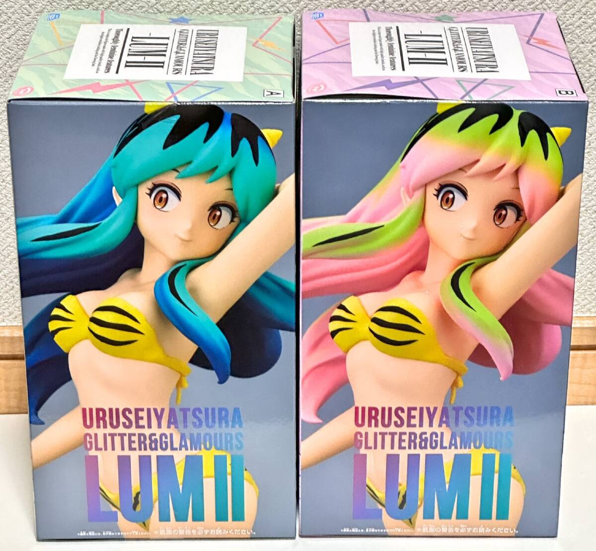  Urusei Yatsura GLITTER&GLAMOURS LUM Ram II A/B цвет 2 вида комплект фигурка 