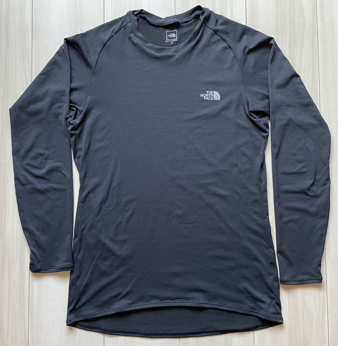 north face The North Face L/S DRY CREW MEN'S ノースフェイス ロングスリーブ ドライ クルー メンズ NU65162 ブラック ノース フェイス S_画像1