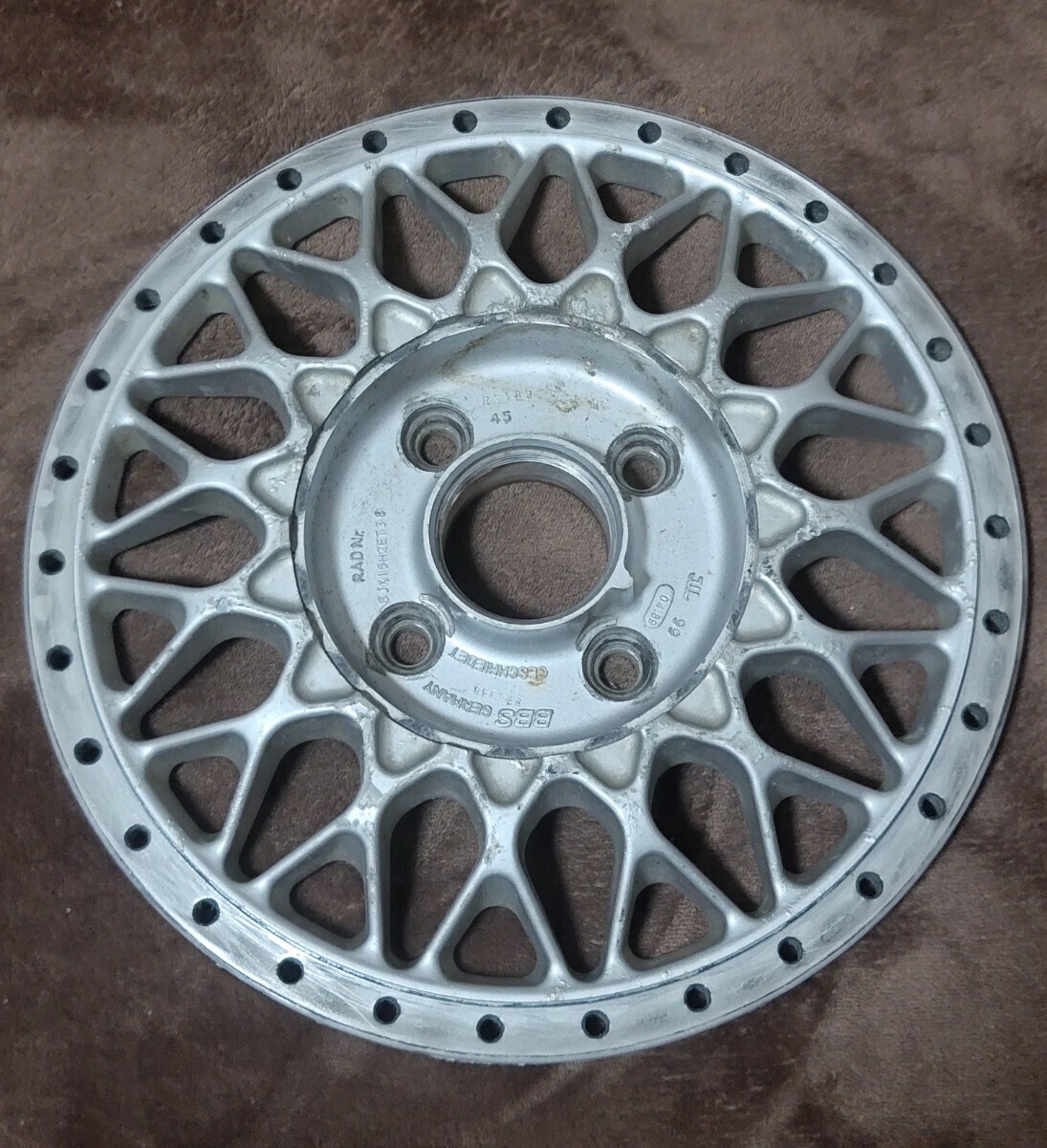 pcd 4×100 15inch BBS RS189 4枚 6J×15H2ET38 ハブ径56mm ディスクのみ の画像5