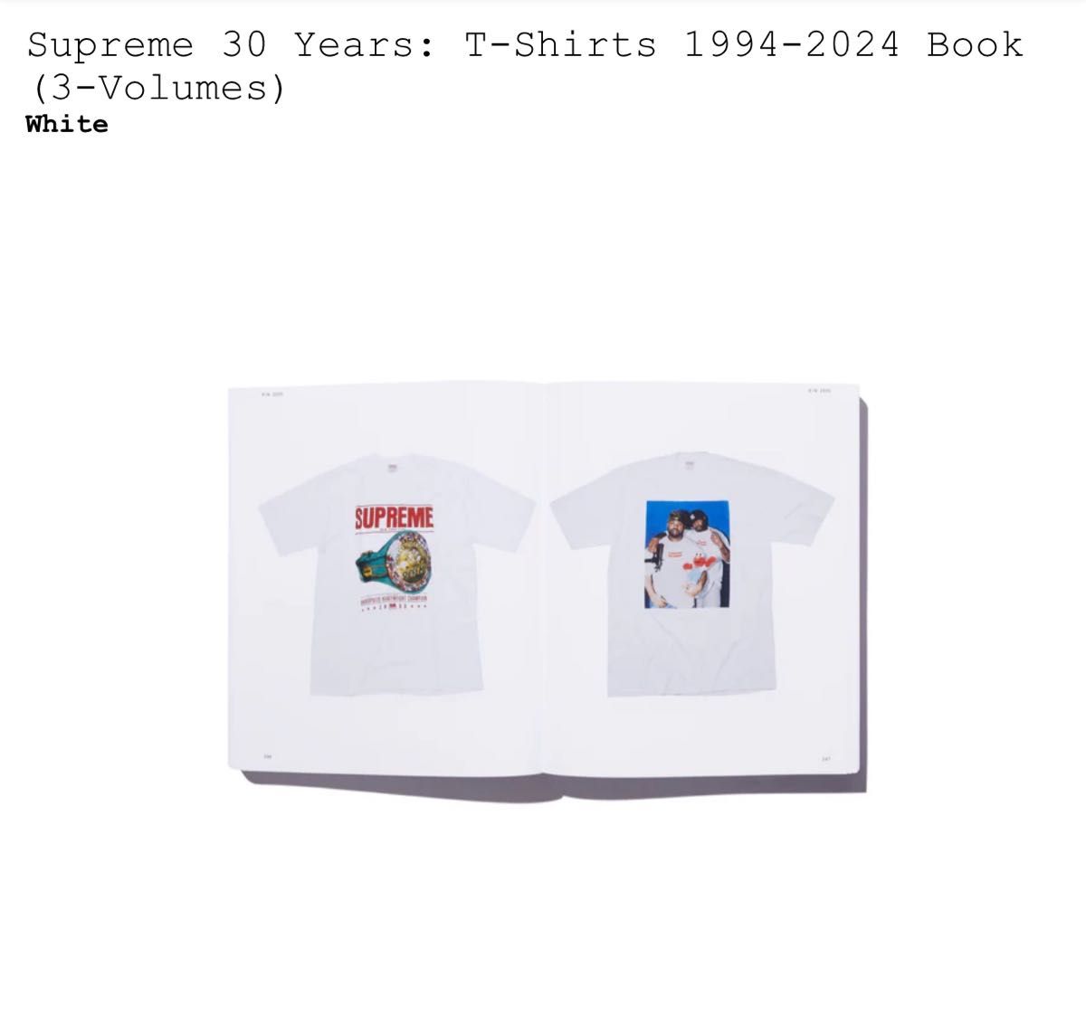 Supreme 30 Years T-Shirts 1994-2024 Book