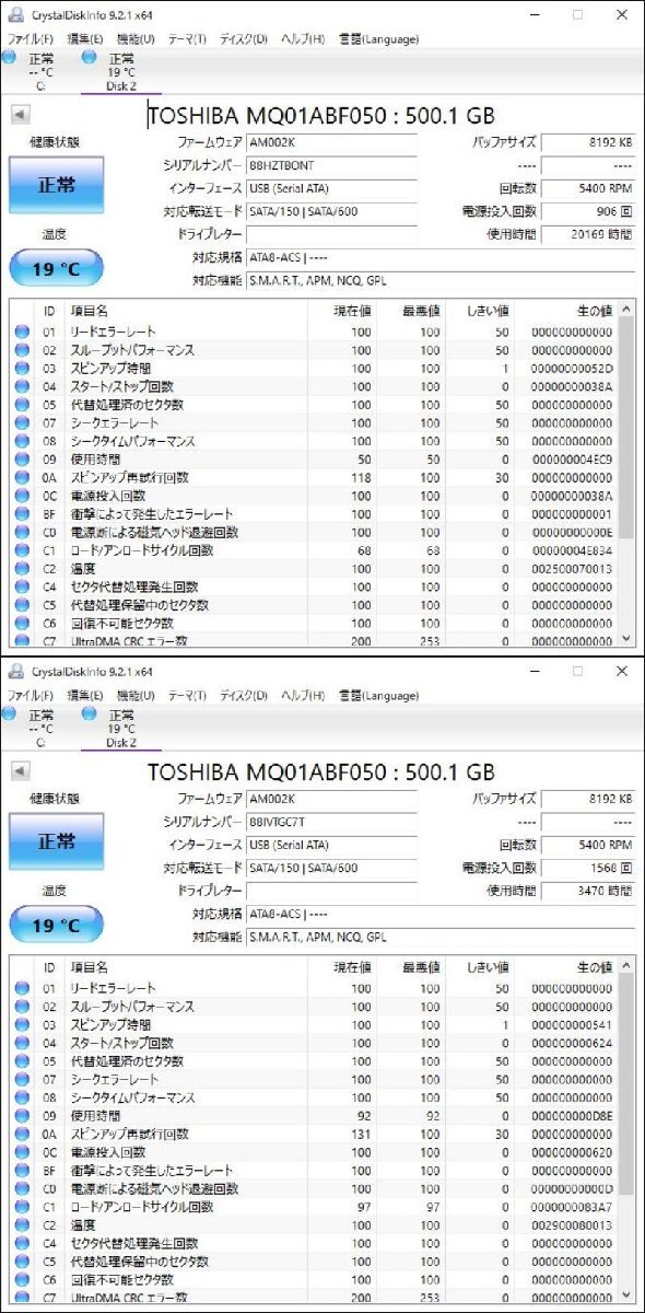 KA4478/2.5インチHDD 12台/TOSHIBA 500GB