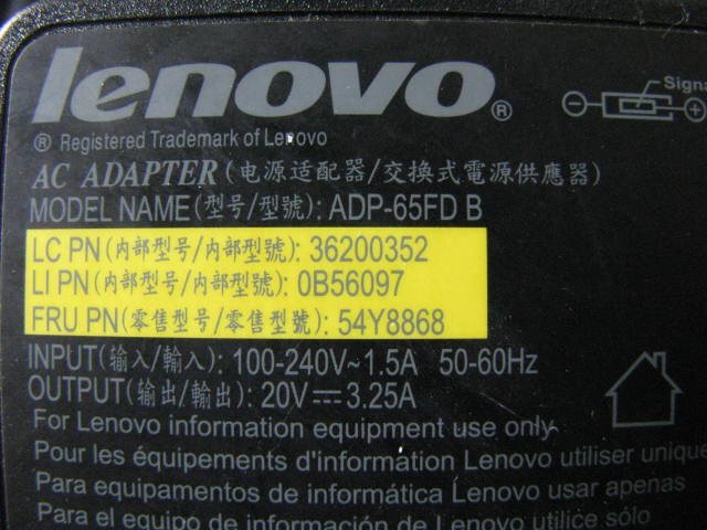 KA4191/ACアダプター 20個/Lenovo ADP-65FD Bなど_画像4