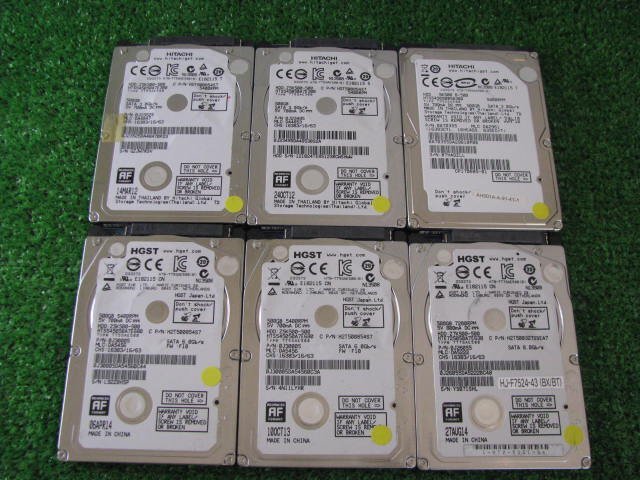 KA4210/2.5インチHDD 6個/HGST,HITACHI 500GB