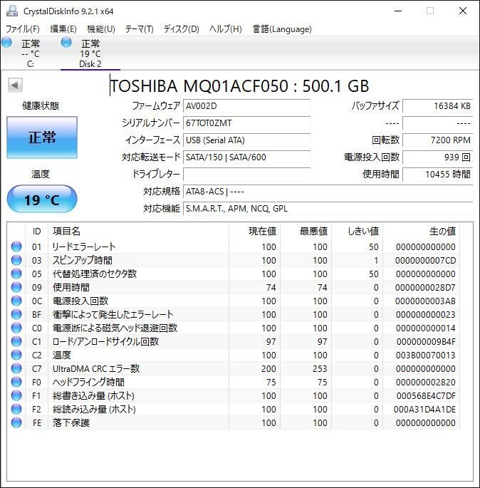 KA4480/2.5インチHDD 12台/TOSHIBA 500GB