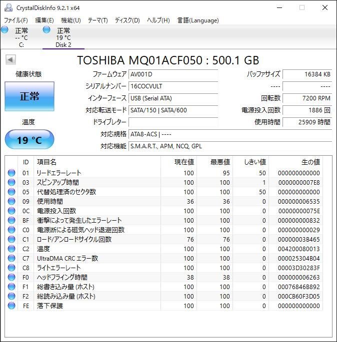 KA4480/2.5インチHDD 12台/TOSHIBA 500GB
