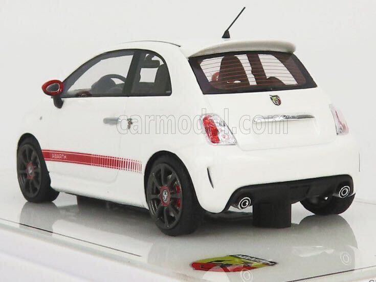 ◆未展示 & 未開封品！TSM製1/43 ABARTH 595 / アバルト 595 ガーラホワイト_開封イメージ画像