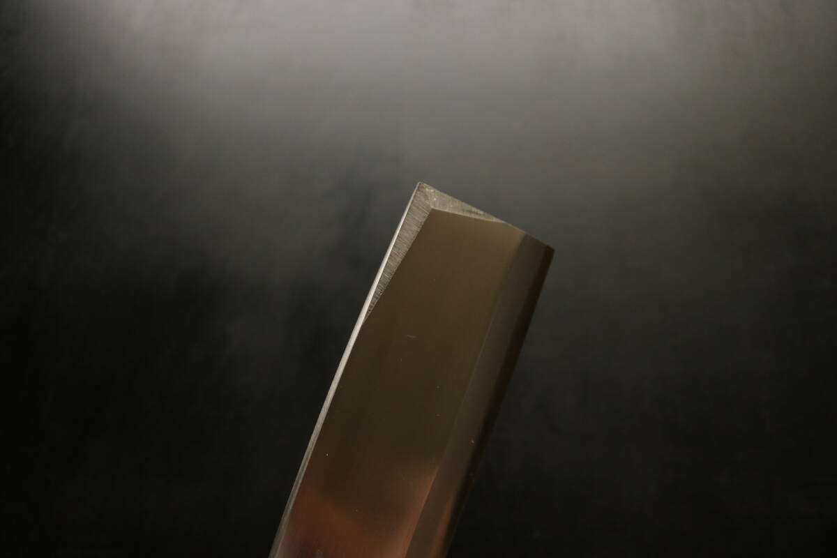 鉈 ナタ 両刃 紘光作 白鋼 鞘付 アウトドア用 180mmの画像8