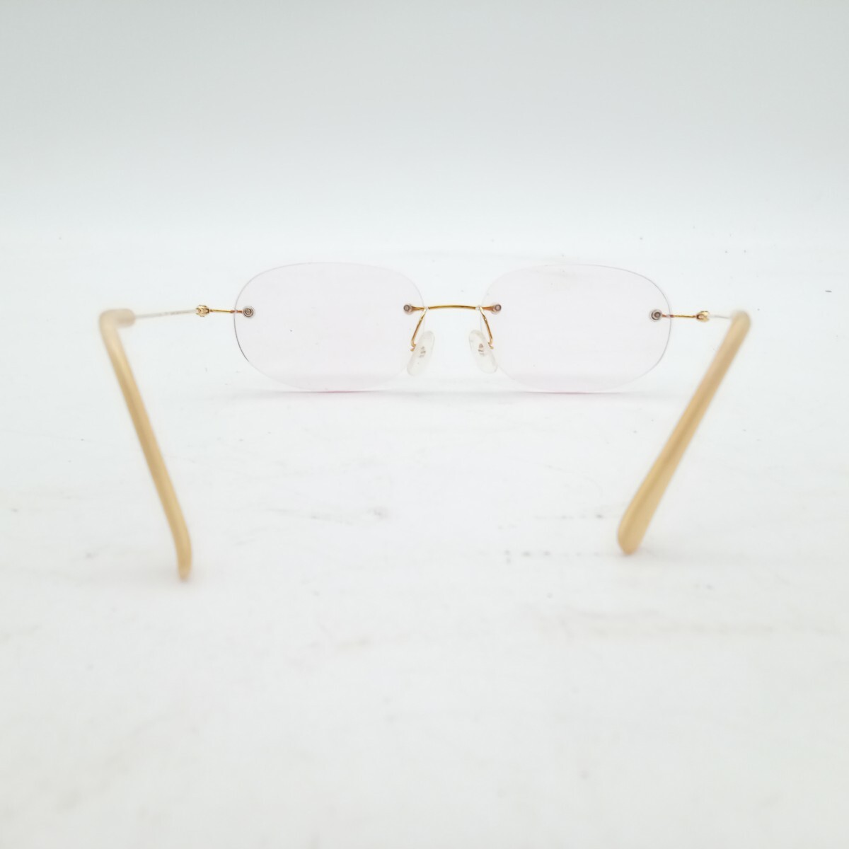 杉本3月No.102 眼鏡 メガネ フレーム アイウェア K18 18金 総重量約16.5g の画像4