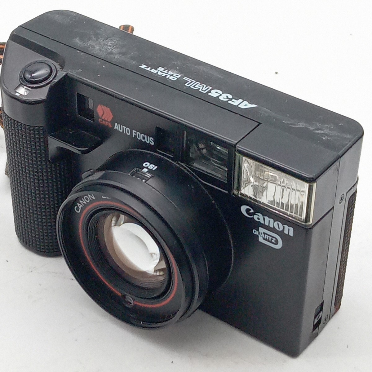 大村3月No.4 カメラ Canon キャノン AF35ML 動作未確認 フィルムカメラ コンパクトカメラ ブラック 光学機器の画像6
