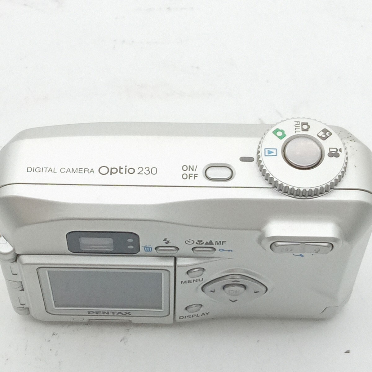 大村3月No 91 カメラ PENTAX ペンタックス OPTIO 230 動作未確認 シルバー 電池式 コンパクトデジタルカメラ デジタルカメラの画像3