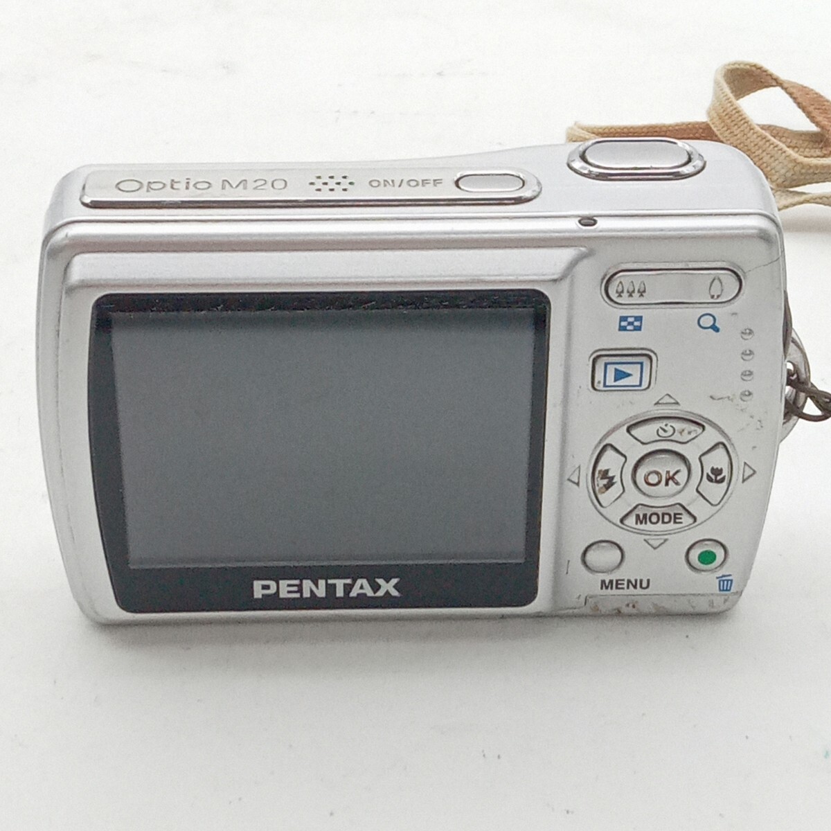 大村3月No144 カメラ PENTAX ペンタックス OPTIO M20 動作未確認 シルバー 電池式 コンパクトデジタルカメラ デジタルカメラの画像2