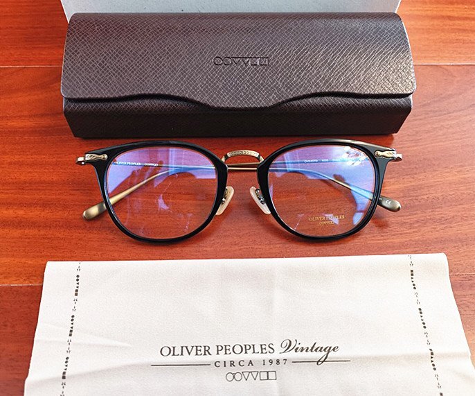最高級モデル*日本製★「OLIVER PEOPLES/オリバーピープルズ」大人気作・OV5389D/Davitt 純チタン・超軽量・眼鏡フレーム・黒の画像8