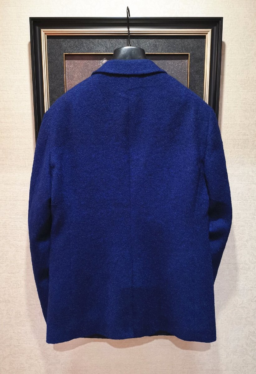 今節※最上級EU製7万◆イタリア*ミラノ発*BOLINI*高級セレブdesigner* ネイビー・イタリアン高品質wool テーラードジャケット46/Mサイズ_画像5