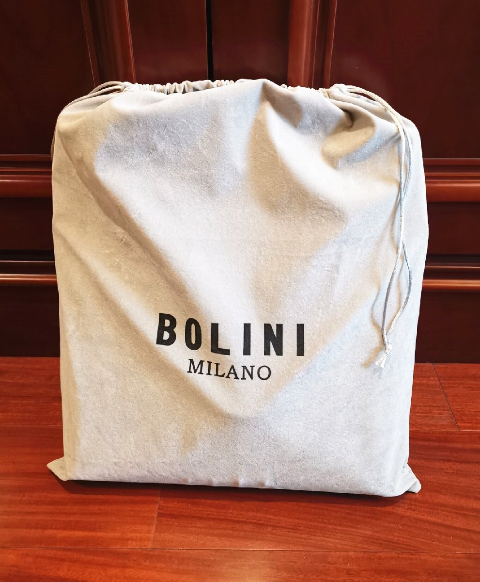 最上級逸品※定価18万◆イタリア・ミラノ発*BOLINI/ボリニ・最上級牛革・クロコダイル*トートバッグ・茶色_画像8