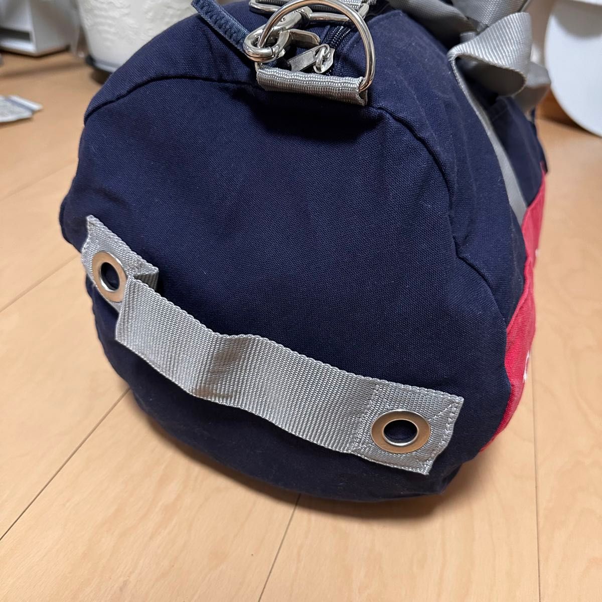 【週末値下げ】TOMMY HILFIGER トミーヒルフィガーボストンバッグ ネイビー キャンバス