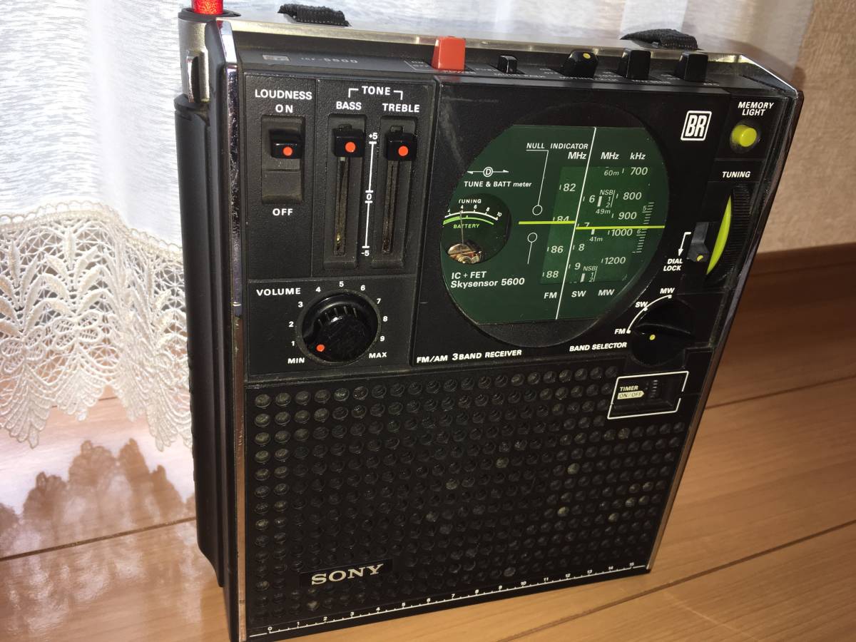 SONY rare * name machine ICF- 5600 Sony [ beautiful goods ][ free shipping ]