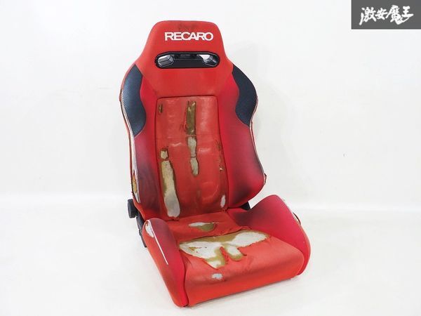 正規品 RECARO レカロ SR-3 SR3 汎用 セミバケットシート セミバケ シート 座席 底止め 赤 レッド レース サーキット ドリフト 走行会の画像1