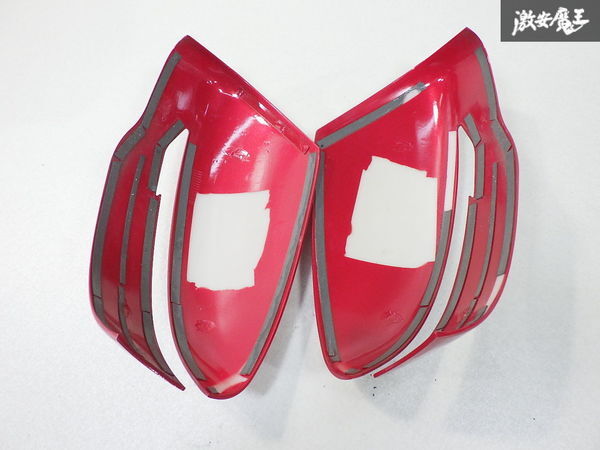 社外 C27 セレナ ドアミラー サイドミラー ミラー カバー 赤メタリック系 レッド 左右セット 即納 ニスモ オーテック_画像8