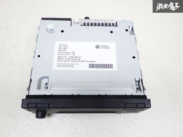 保証付 三菱 ふそう FUSO 純正 BOSCH オーディオ デッキ ラジオ AUX Bluetooth 1DIN 24V 2A TCC Mid FUSO Domestics 即納_画像4