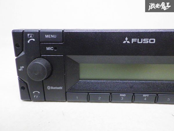 保証付 三菱 ふそう FUSO 純正 BOSCH オーディオ デッキ ラジオ AUX Bluetooth 1DIN 24V 2A TCC Mid FUSO Domestics 即納_画像8