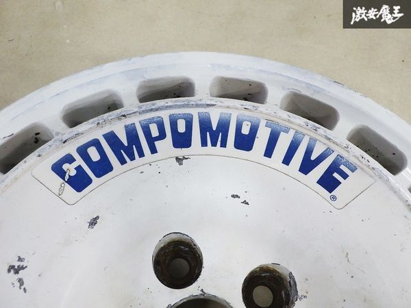 ●モータースポーツ COMPOMOTIVE 15インチ 6.5J ＋50 5H 5穴 PCD100 白系 ホイール 2本セット 即納 インプレッサ レガシィ 86 BRZ セリカの画像6