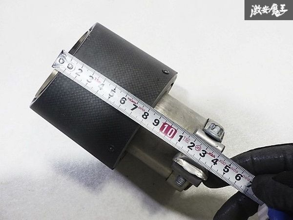 REMUS レムス 汎用 カーボン マフラーカッター テール 出口 エンド 差し込み60φ 出口102φ 即納_画像7