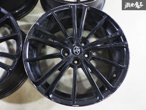 ▲売り切り ●スバル 純正 ZN6 86 ハチロク 前期 17インチ 7J +48 PCD100 5H 5穴 黒系塗装 ホイール 4本セット タイヤ付き 即納 ZC6 BRZの画像2