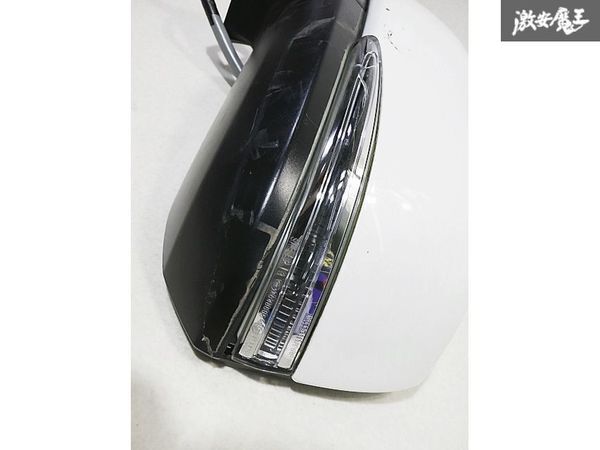 トヨタ 純正 GGH30W GGH35W AGH30W AGH35W アルファード 後期 ドアミラー サイドミラー 12ピン 左側 左 助手席 G703 070 ホワイトパール_画像2