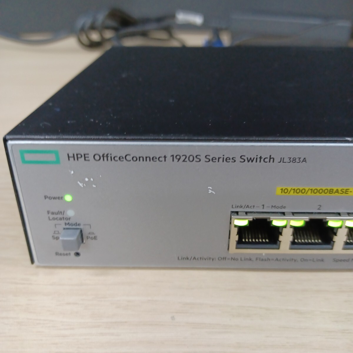 石) 【現状品】HPE JL383A OFFICECONNECT 1920S series Switch 10/100/1000Base-T 240402 E1-3_画像2