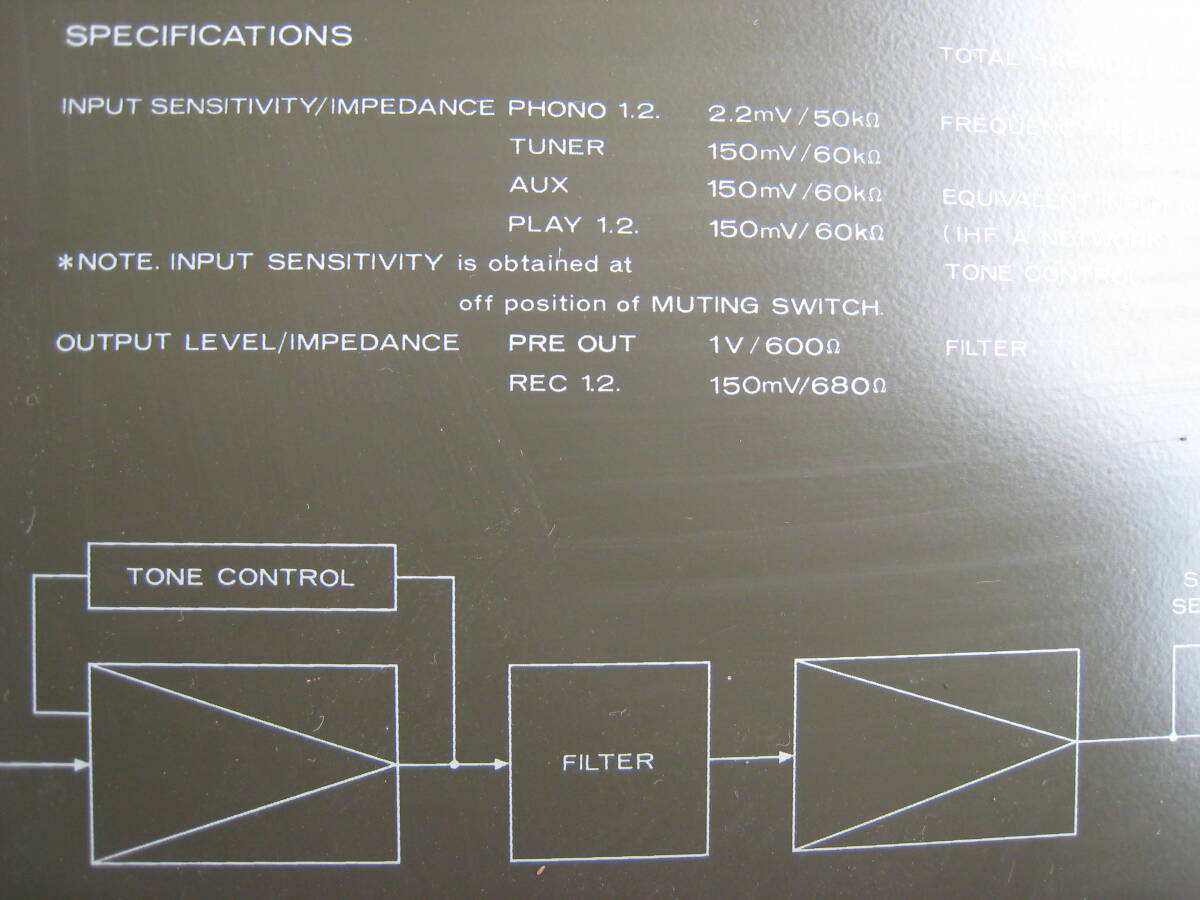 ダイヤトーン プリアンプDA-P7 電源ランプにてオン確認。真空管アンプの前に結線していたとのことですの画像8