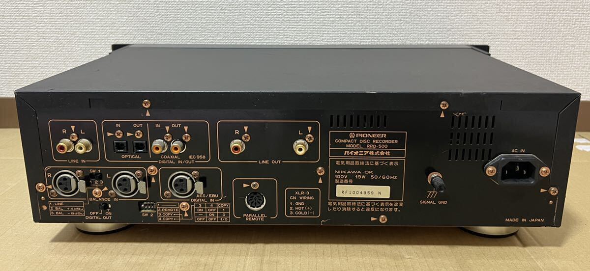 PIONEER RPD-500 CDレコーダー パイオニアの画像5