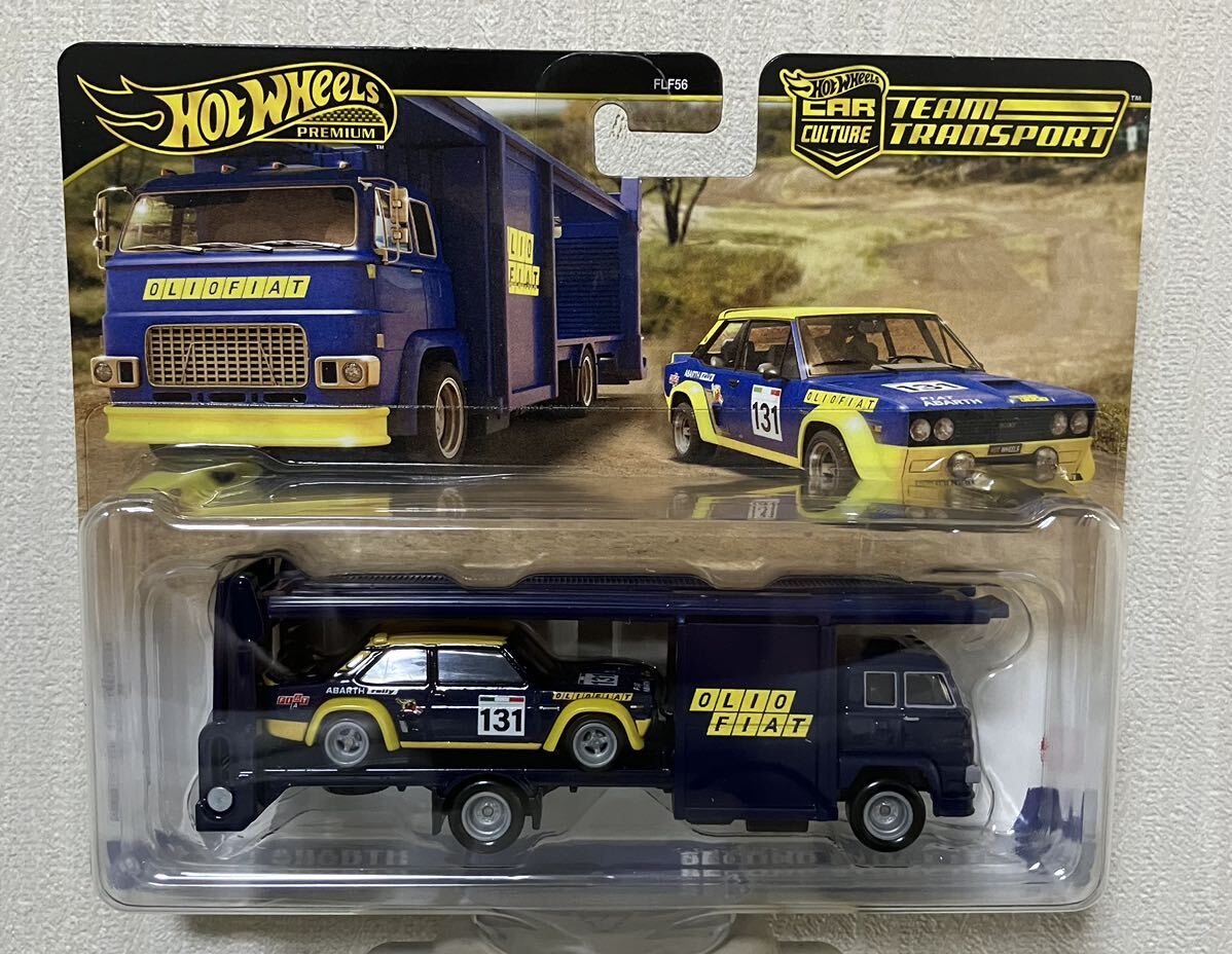 HW▲ HOT WHEELS TEAM TRANSPORT チームトランスポート 【 FIAT 131 ABARTH / SECOND STORY LORRY 】 オリオ フィアット_画像1