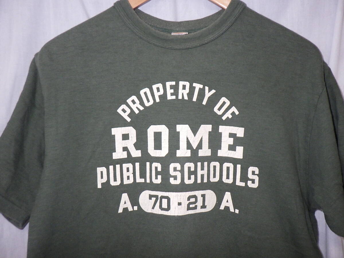 ウエアハウス Tシャツ 2015年モデル Lot.4061 『ROME』両面プリント WAREHOUSE フリーホイーラーズ リアルマッコイズ コリンボ COLIMBOの画像2