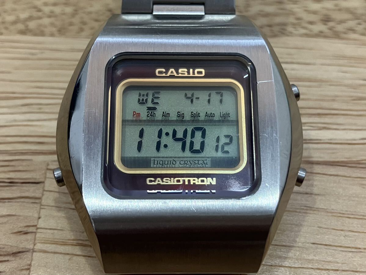 稼働品 希少 レア CASIO カシオ カシオトロン CASIOTRON TRN-02デジタル コンビ液晶の画像1