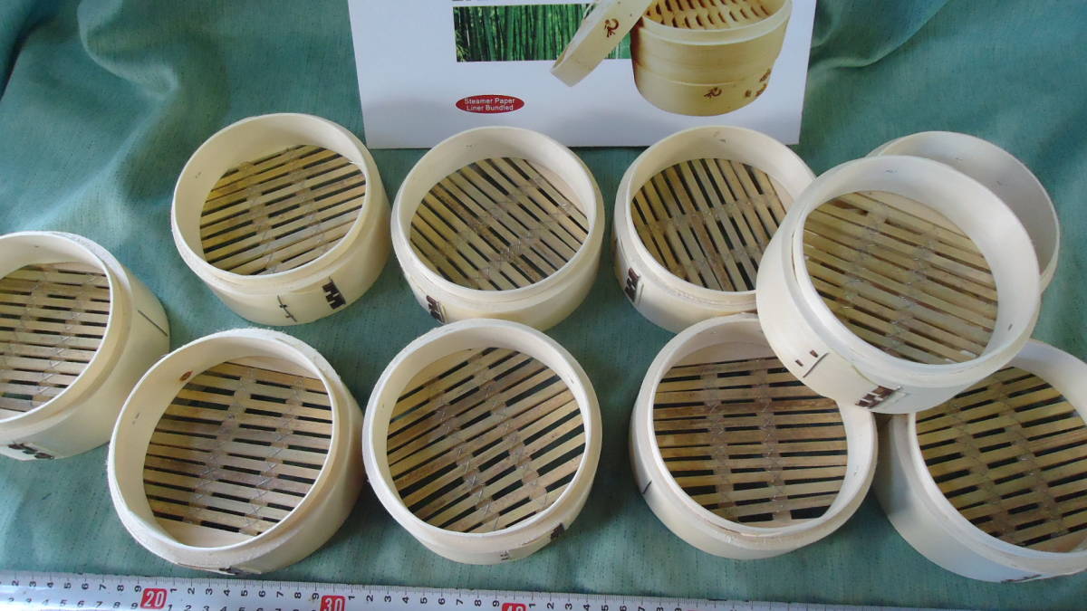 【新品未使用品】 本竹製 中華セイロ １３ｃｍ （身）のみ １０個セット一括販売の画像6