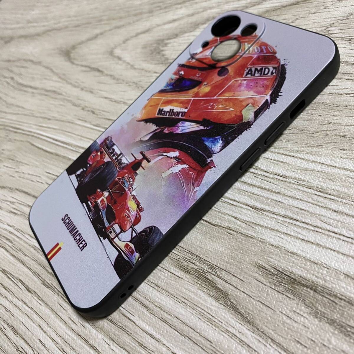 ミハエル・シューマッハ アート iPhone 13 ケース F1 フェラーリ Ferrari スマホ_画像2