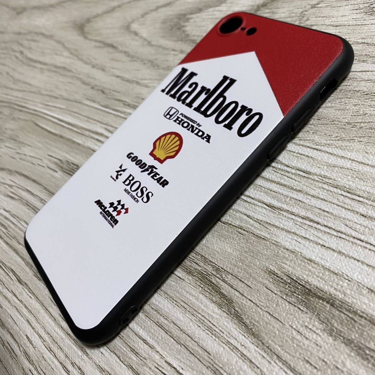 マールボロ マクラーレン ホンダ iPhone 8 / 7 / SE ケース F1 McLaren Honda マルボロ アイルトン・セナ スマホの画像2